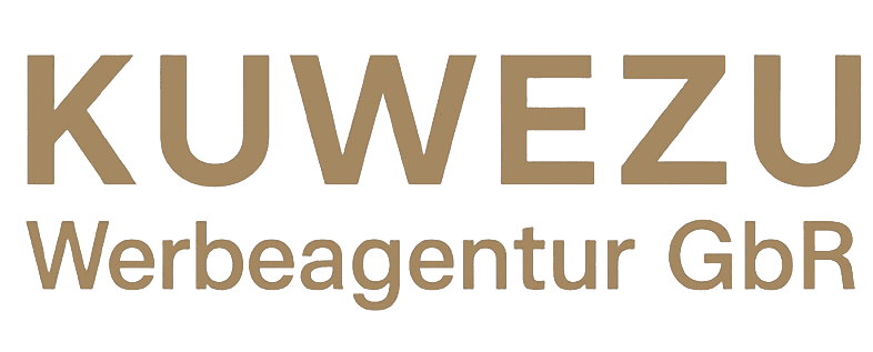 Schriftzug der KUWEZU Werbeagentur Warendorf