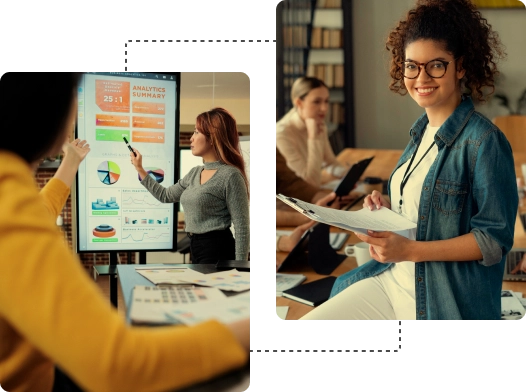 Ergebnispräsentation in der Agentur