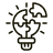 Glühbirne Symbol – steht für neue Ideen und kreative Lösungen