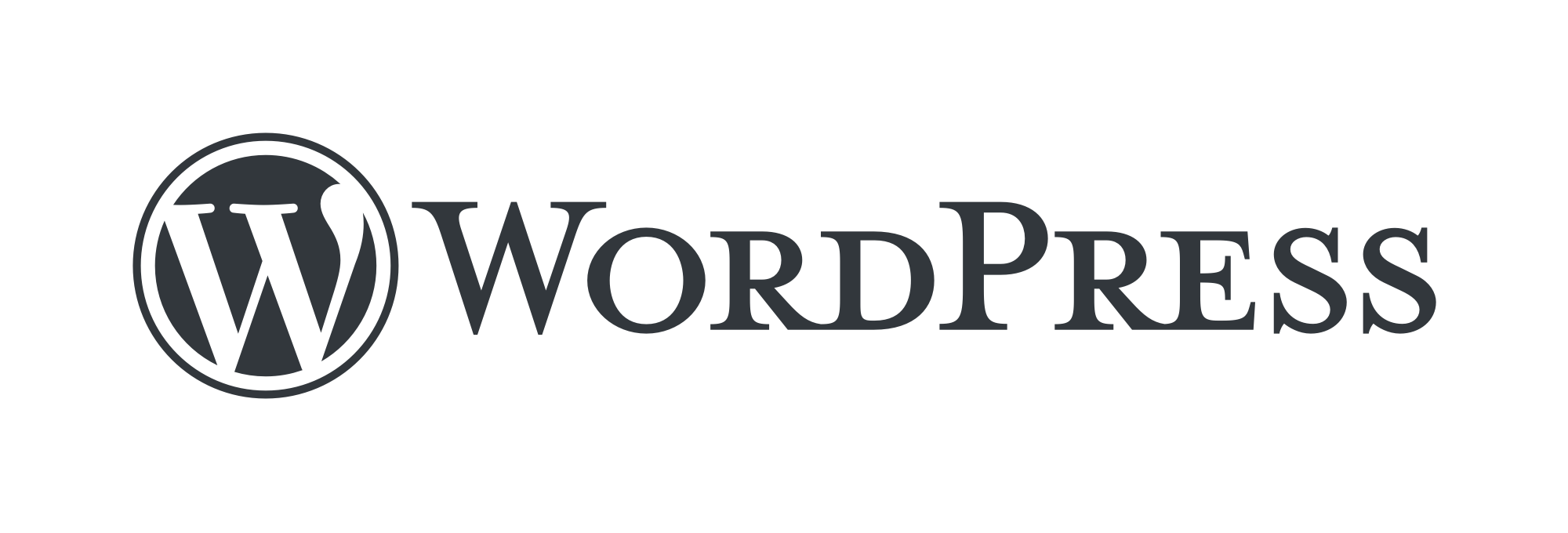 WordPress-Logo in Grau